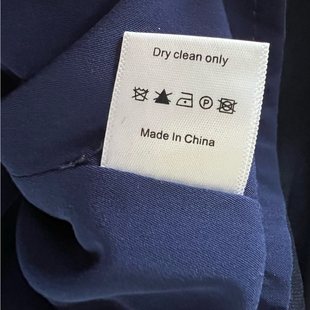 Greylin Melissa  Laser Cut Deep Navy Blue Halter Shift Mini Dress Preppy Sz M - Picture 4 of 15